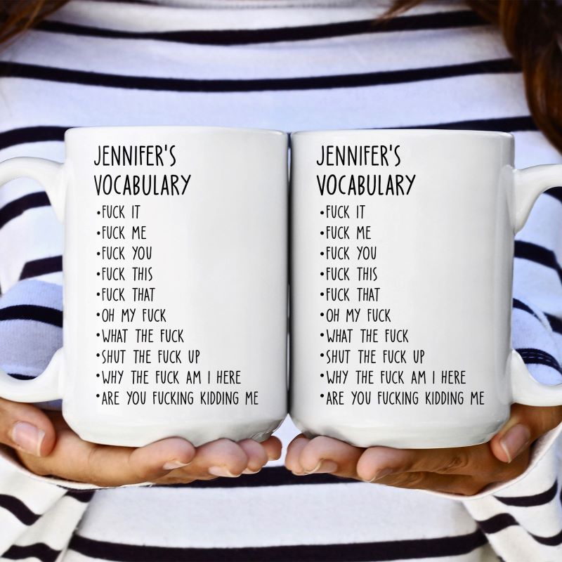 Funny Mug - Vocabulary - Personalized Coffee Mug