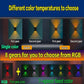 4 LED Solar Colorful Wall Lights Outdoor Light Waterproof