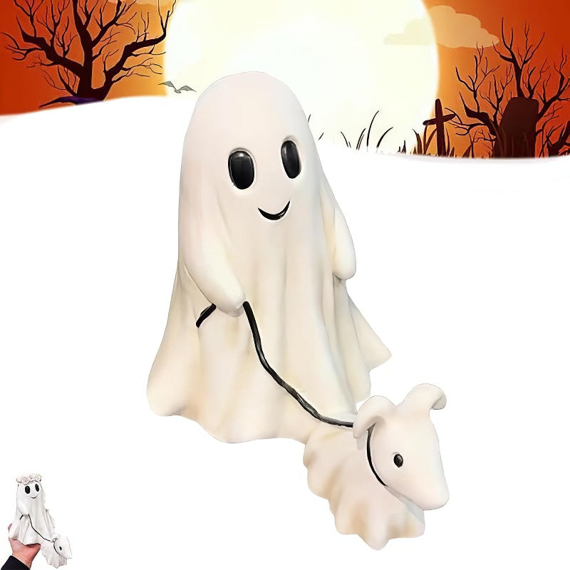 Ghost Walking Dog Statue