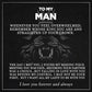 "To My Man - Straighten Your Crown" Bracelet Gift Set