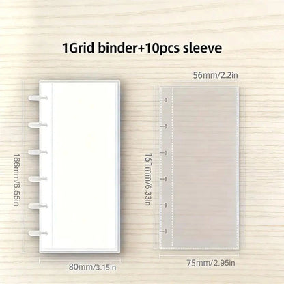 1-grid photo booth album sleeve for 2x6 inch photo strips