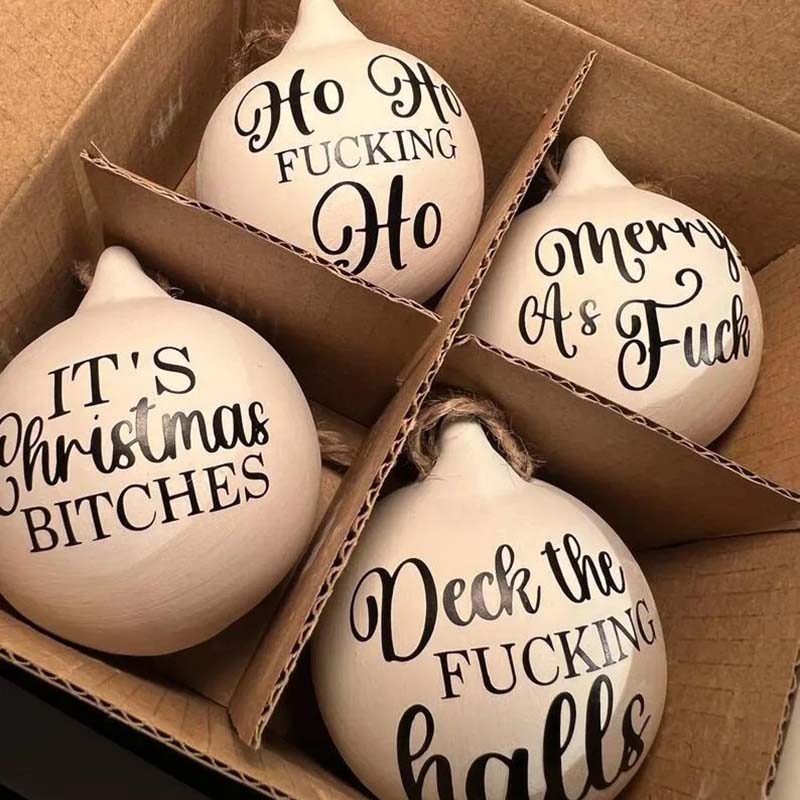 Christmas Funny Offensive Bauble - Rude Baubles