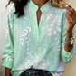 The Stand Collar Floral Blouse