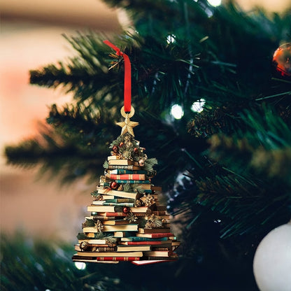 Book Tree Ornament, Perfect Gift For Book Lovers