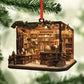 Christmas Bookstore Ornament Perfect Gift For Book Lovers