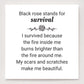 Strong As F*ck Black Rose Self-Love Ring