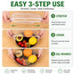 100PCS Disposable Stretch Food Covers for Bowls & Plates