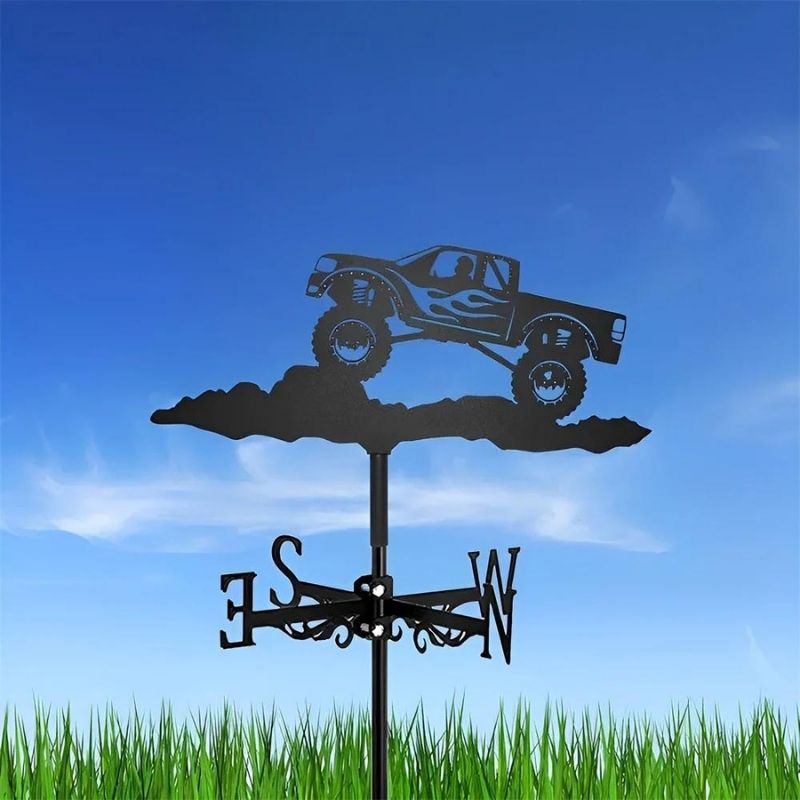 Mountain Off-Road Vehicle Stainless Steel Weathervane MW102