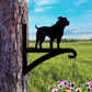 Staffordshire Bull Terrier Dog Metal Hanging Bracket Plant Stand PS142