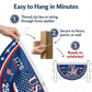 USA 250th Anniversary Flag Half Round Banner
