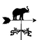 Elephants Stainless Steel Weathervane MW053