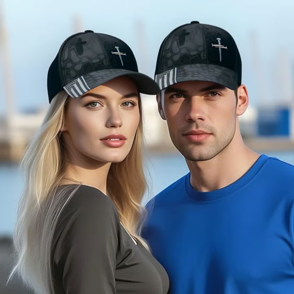 Adjustable Jesus 3 Nail Cross Hat