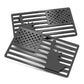 3D All-Black American Flag Emblem Decal