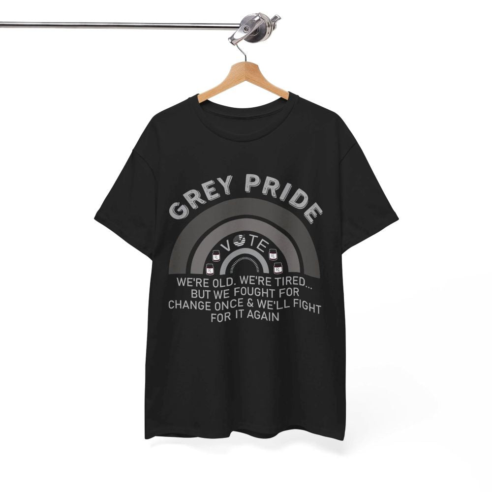 Grey Pride T-Shirt – Inspirational Aging With Strength Graphic Tee