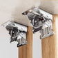 Heavy-Duty Folding Brackets with 90° Lock – Space-Saving Steel Hinges