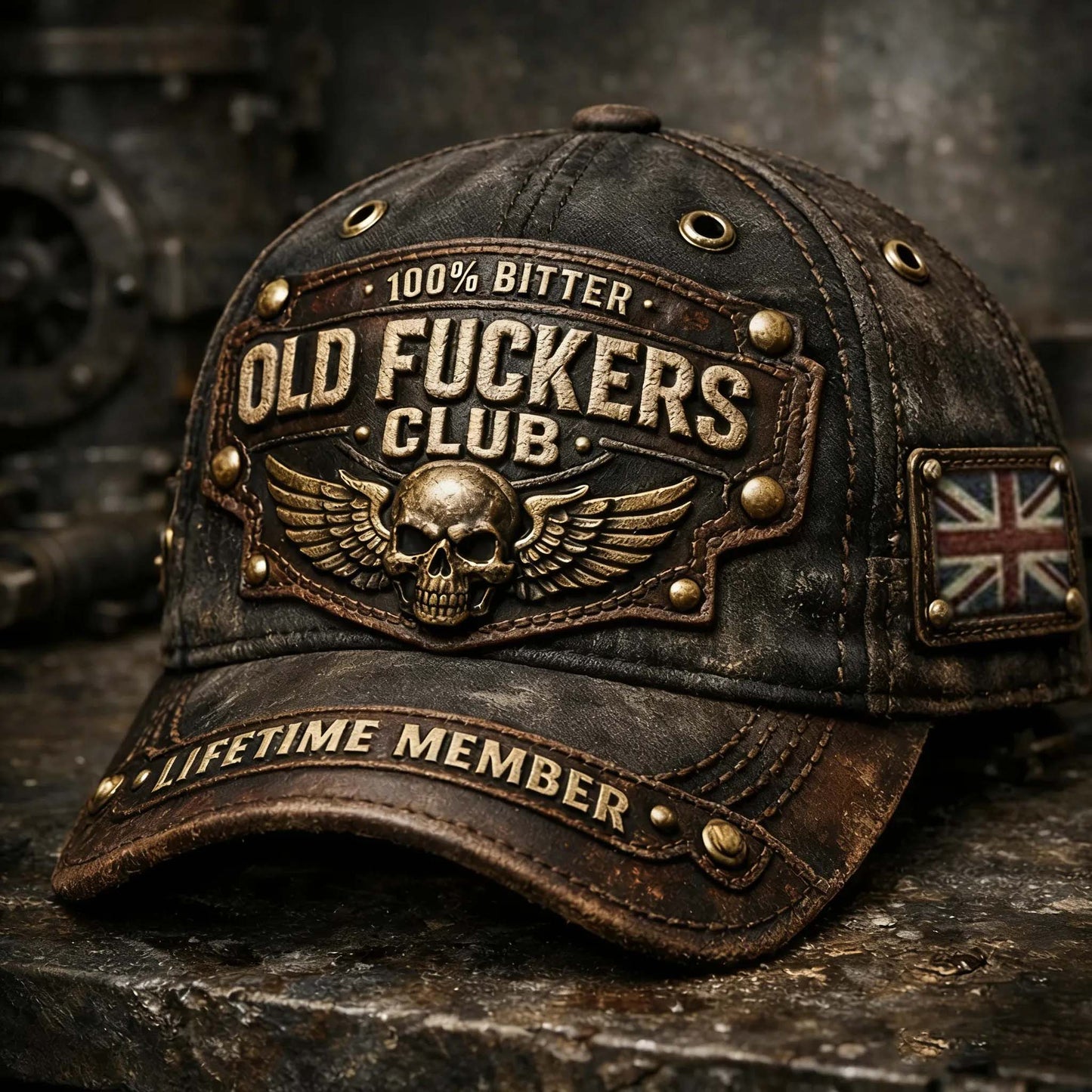 Old Fuckers Club-Handmade Vintage Baseball Cap
