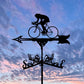 Cyclist Stainless Steel Weathervane MW029