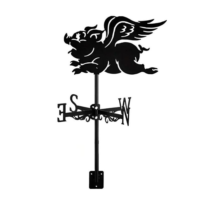 Flying Pig Stainless Steel Weathervane MW104