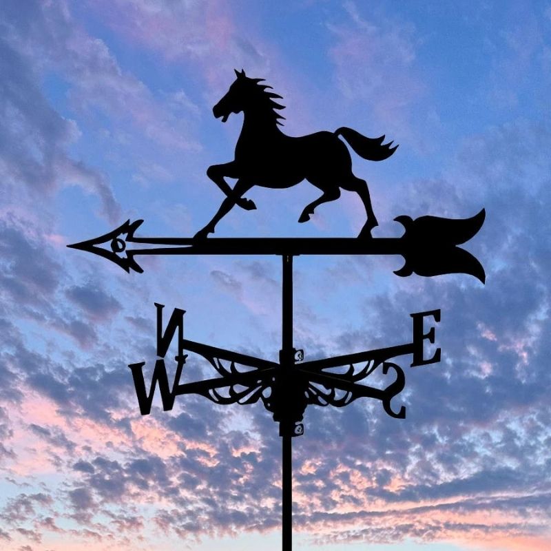 Galloping Horse Stainless Steel Weathervane MW044