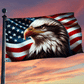Patriotic Eagle American Flag - C033