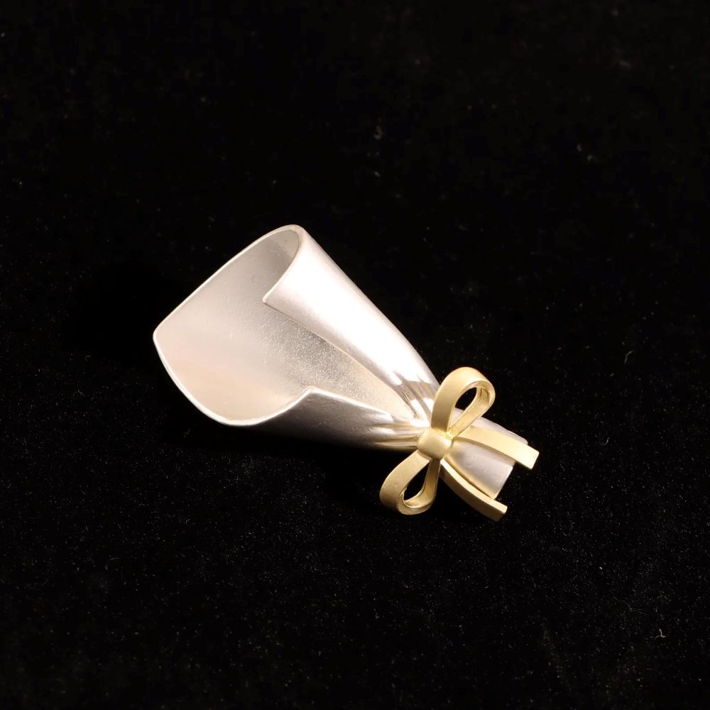 Real Flower Keepsake Brooch
