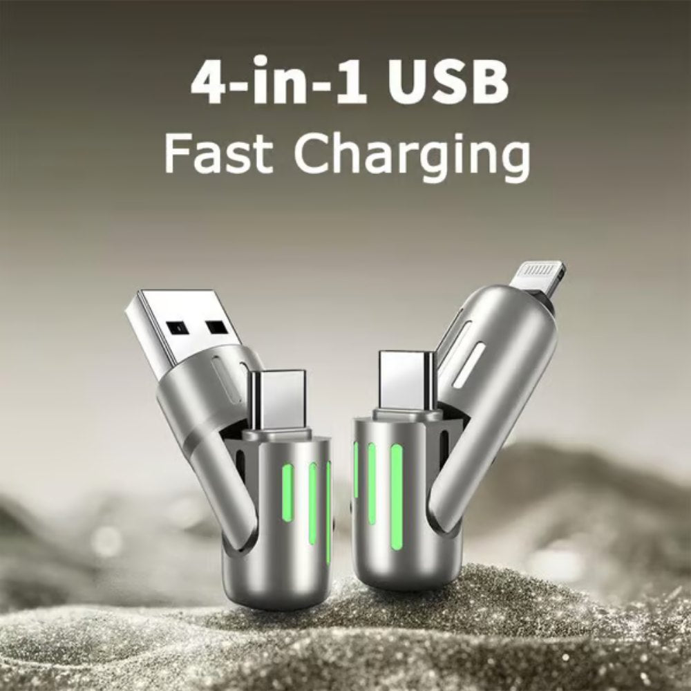 4-in-1 USB Charging Cable fast charging MAX 60W