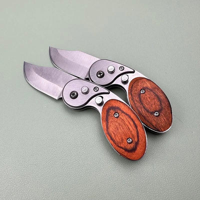 Wood Handle Outdoor Mini Folding Knife