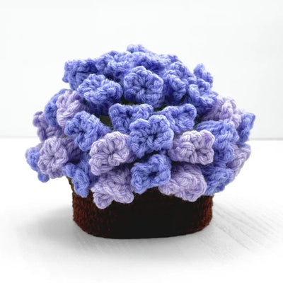 Manual Flower Pot Coaster Set Crochet Pattern Flower Bouquet Plant Coaster