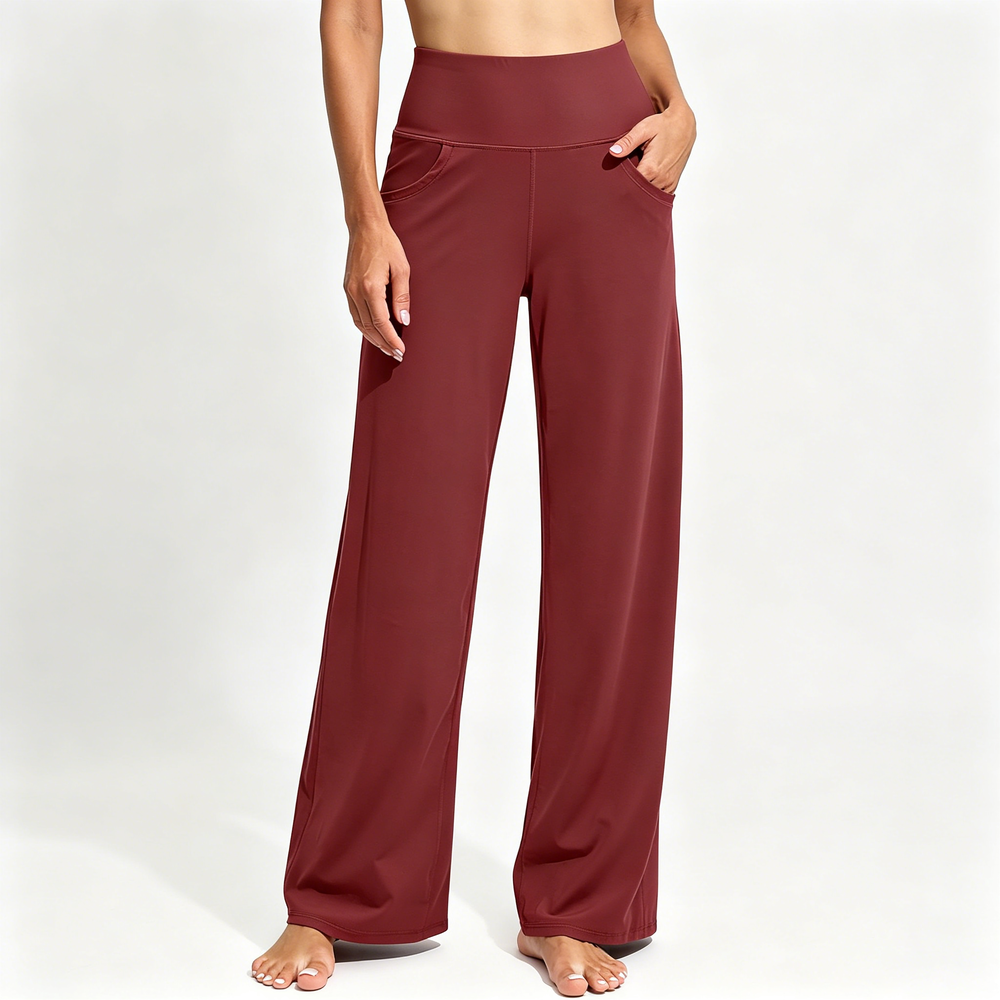 Wide Leg Pants Woman Yoga Pants with Pockets Stretch Loose Casual Lounge Sweatpants Petite/Regular/Tall