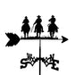 The Three Musketeers Stainless Steel Weathervane MW107