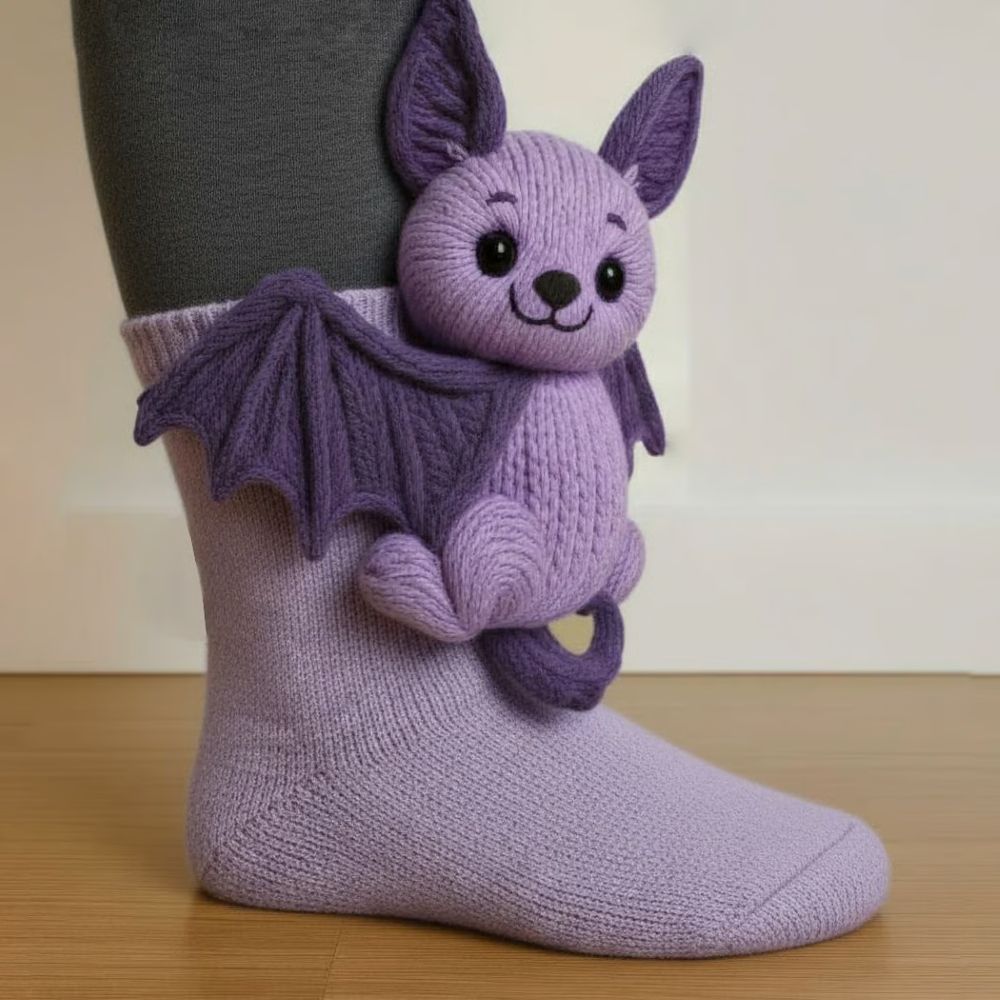 3D Knit Animal Socks