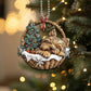 Yorkshire Terrier In Mini Basket Ornament - MB014