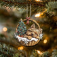 Yorkshire Terrier In Mini Basket Ornament - MB014