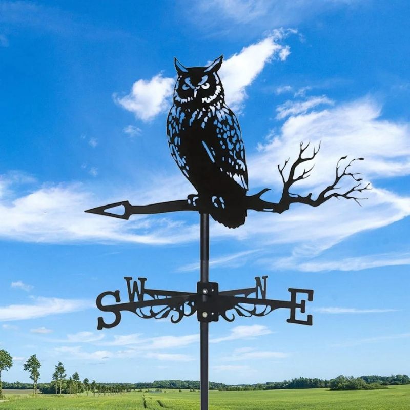 Owl Stainless Steel Weathervane MW002