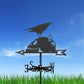 Crow And Skeleton Stainless Steel Weathervane MW113