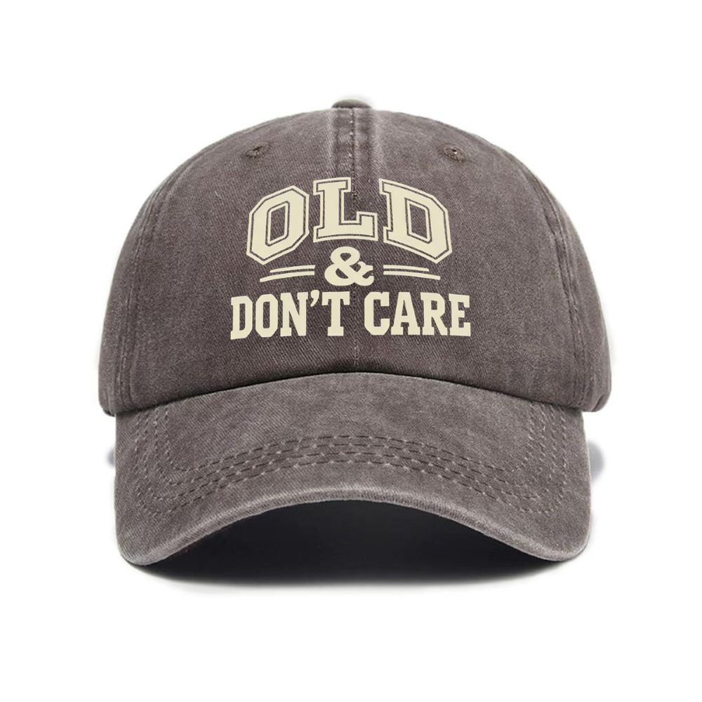 Vintage Distressed "OLD & DON'T CARE" Cap