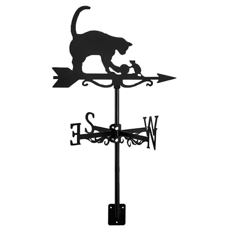 Mouse and Cat Stainless Steel Weathervane MW050