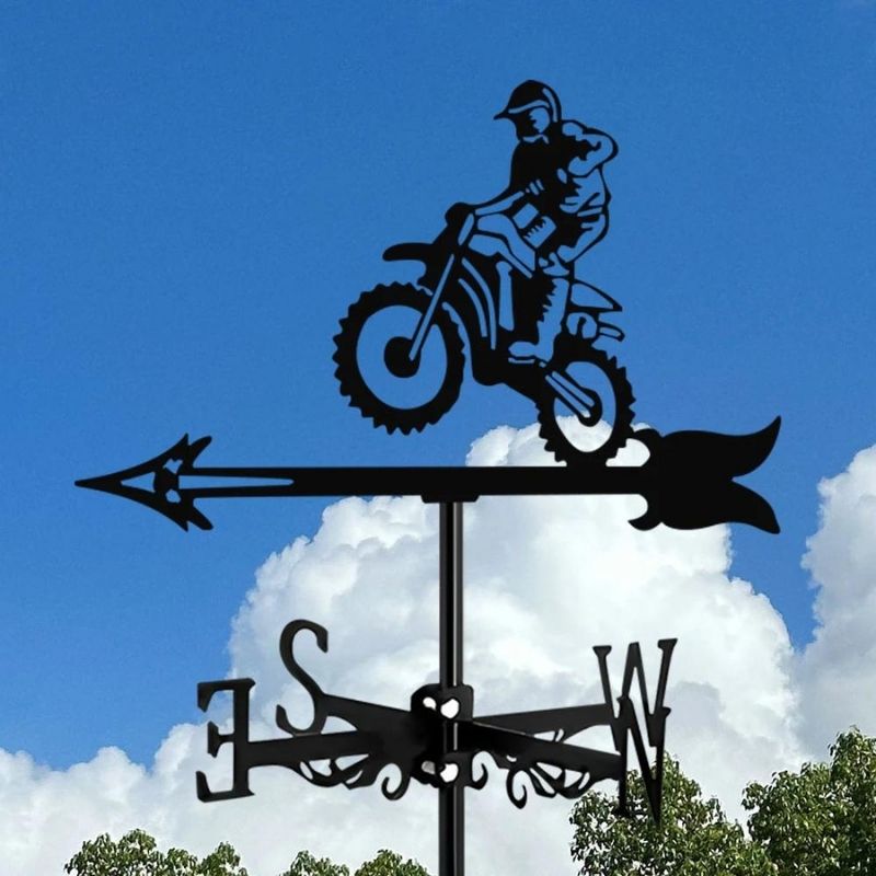 Motorcycle Racing Stainless Steel Weathervane MW051