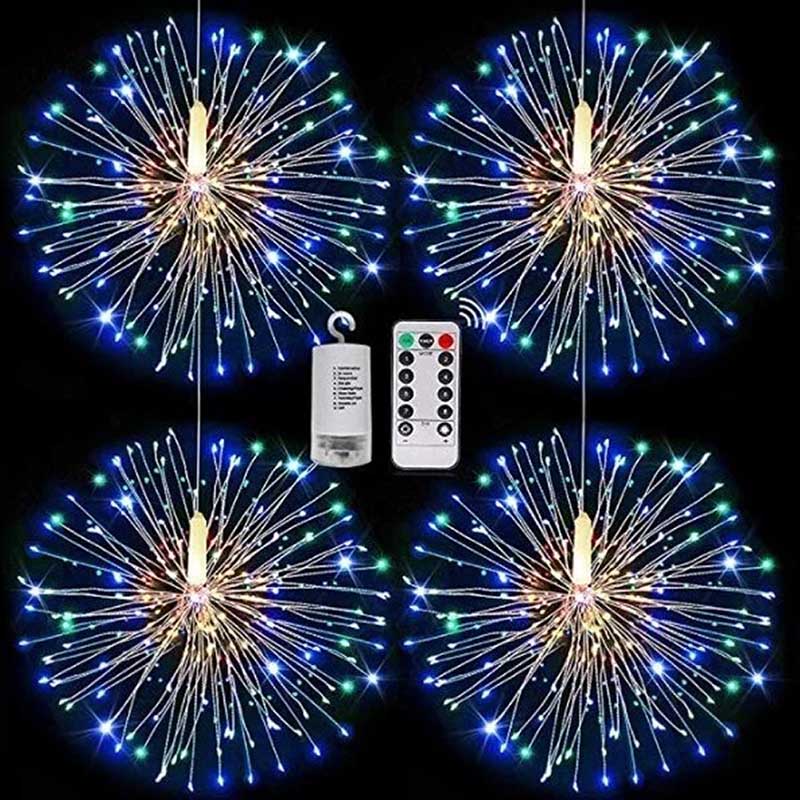 Christmas LED Starburst Lights With Remote, 8 Modes & Waterproof