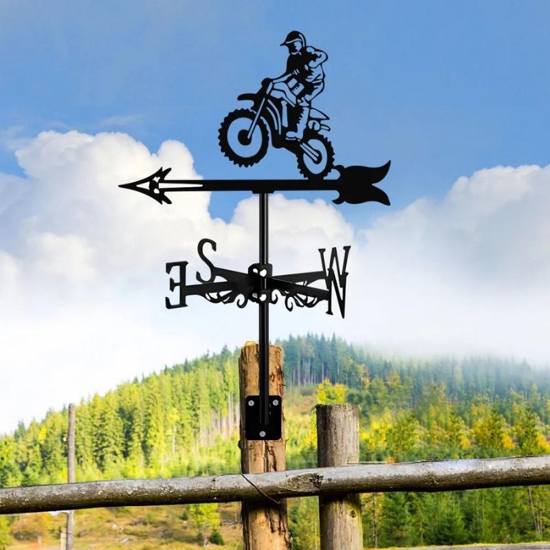 Motorcycle Racing Stainless Steel Weathervane MW051