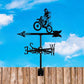 Motorcycle Racing Stainless Steel Weathervane MW051