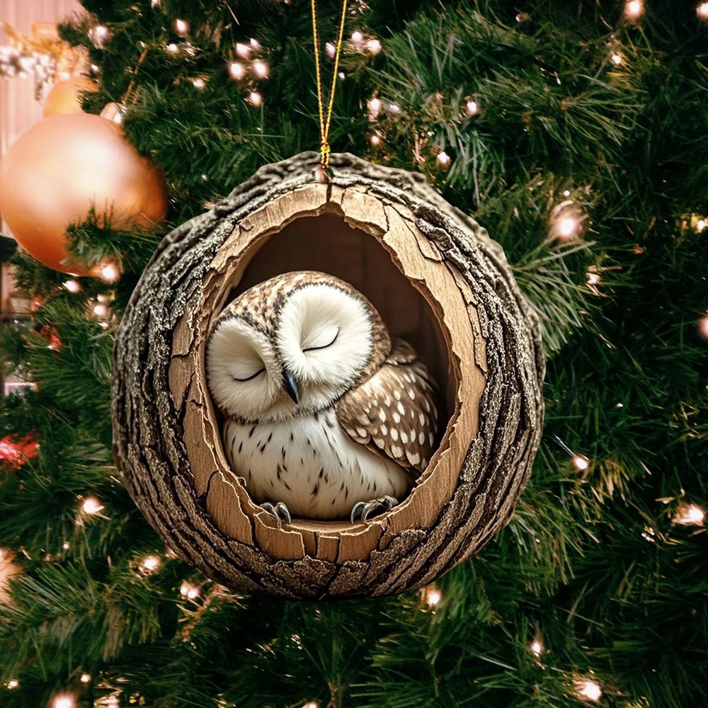 Owl - Animal Christmas Ornament CH096