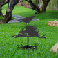 Crow And Skeleton Stainless Steel Weathervane MW113