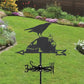 Crow And Skeleton Stainless Steel Weathervane MW113