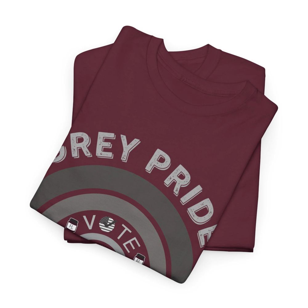 Grey Pride T-Shirt – Inspirational Aging With Strength Graphic Tee