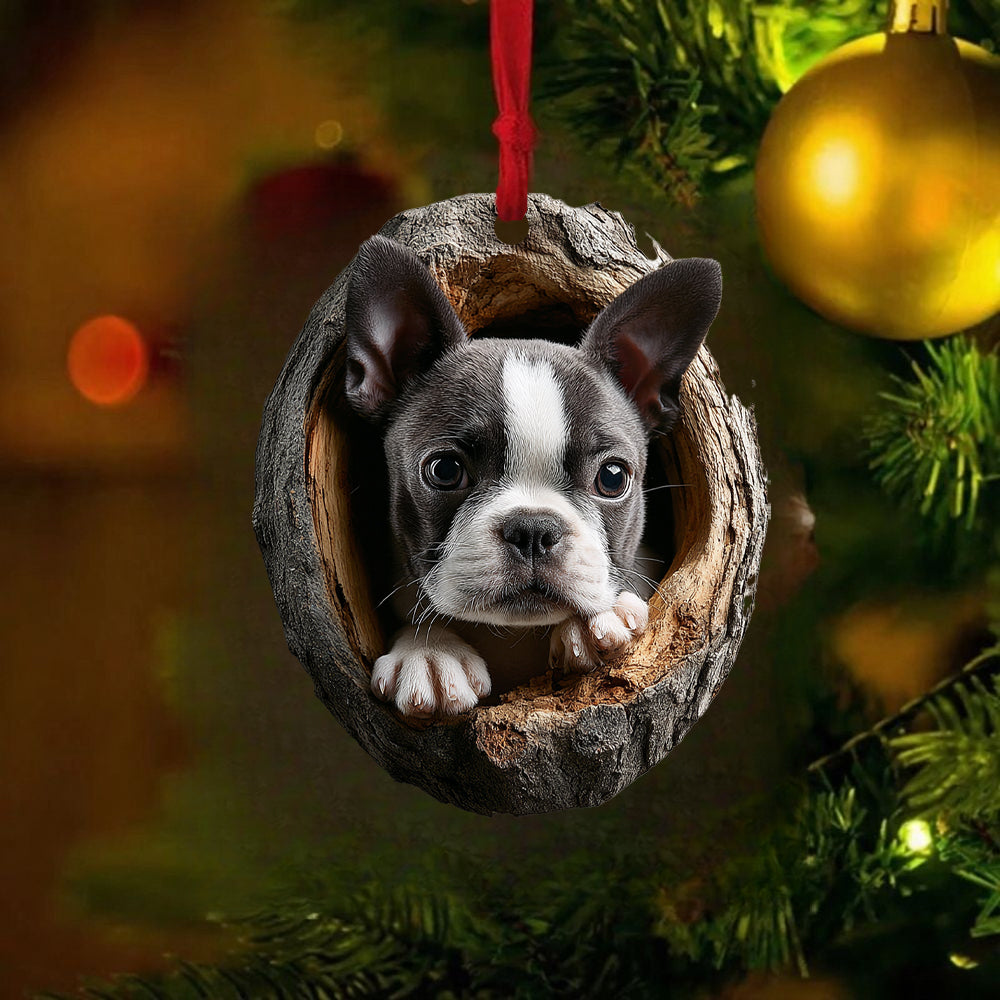Boston Terrier - Animal Christmas Ornament CH181