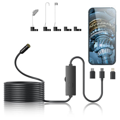 HD Borescope Inspection Camera – IP67 Waterproof Endoscope for Car & Home Repair