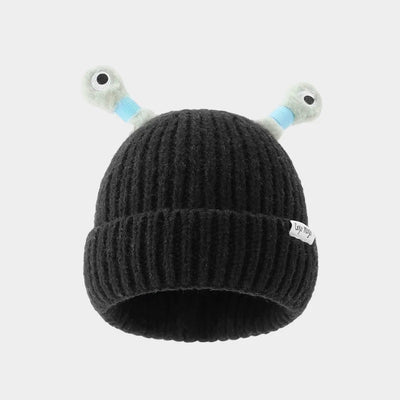 Winter Parent-Child Cute Glowing Little Monster Knit Hat