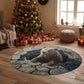 Nature Den Watcher - 3D Illusion Round Rug - H634