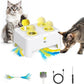 3-in-1 Automatic Interactive Cat Toy – Mouse, Feather & Sound Play